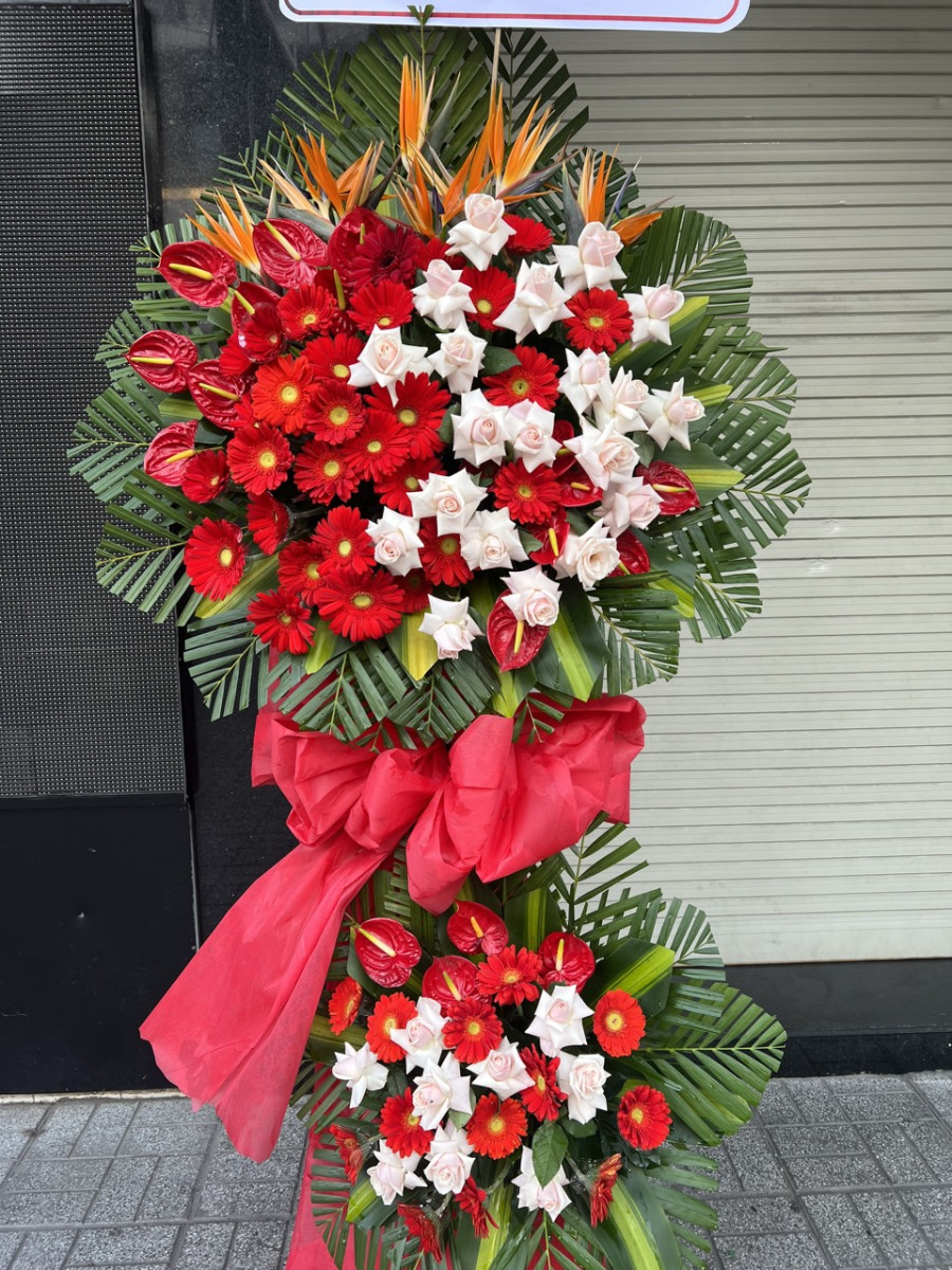 Kệ Hoa Khai Trương Vinh Hoa