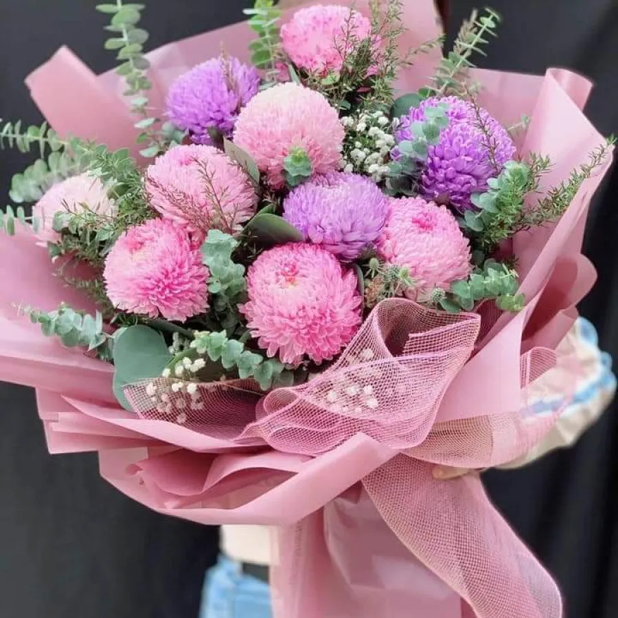 Bó hoa Mẫu Đơn Hồng Phấn