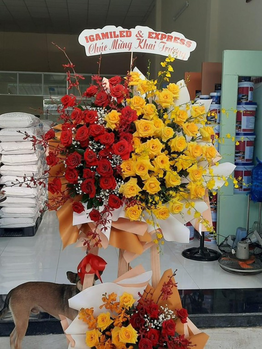 Kệ Hoa Khai Trương Vinh Quang