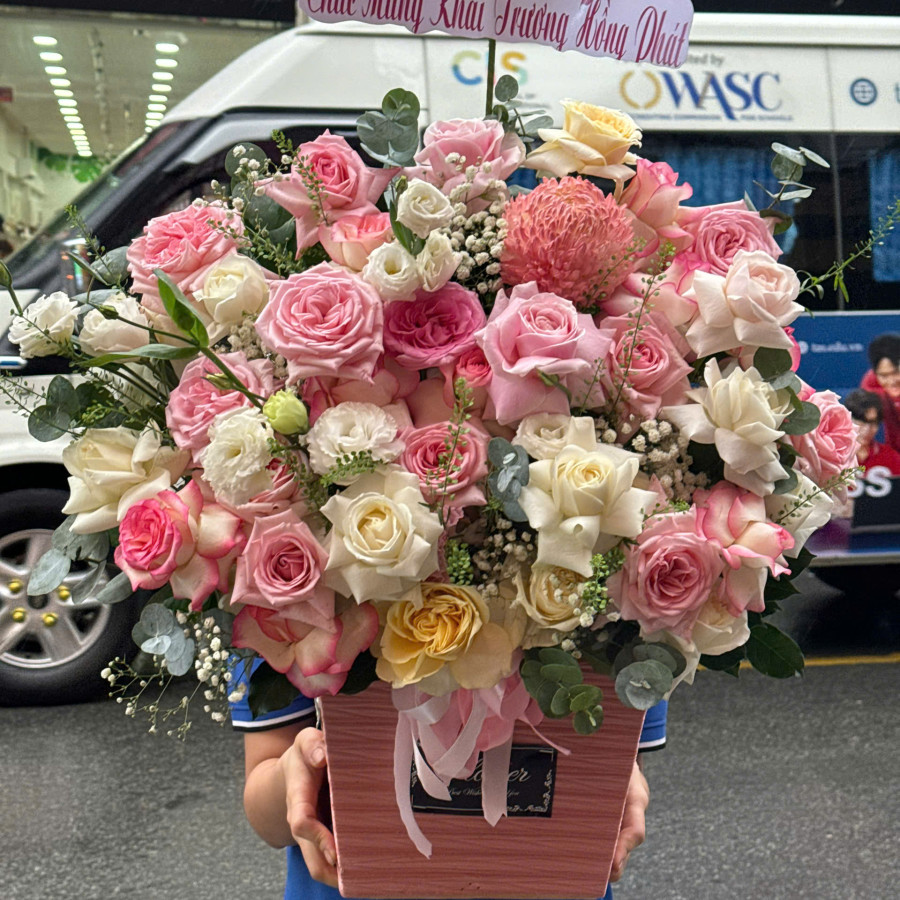 Giỏ Hoa Hạnh Phúc